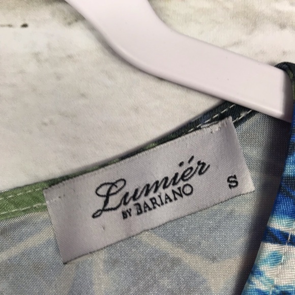 Lumier By Bariano Geo Mesh Panel Cocktail Dress S - Picture 6 of 8